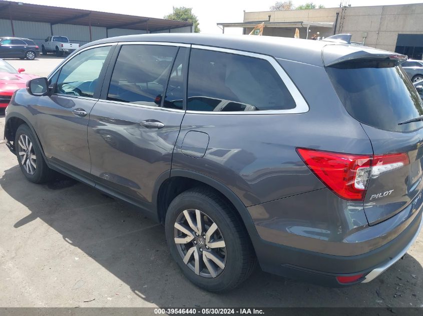 2019 Honda Pilot Ex-L VIN: 5FNYF6H58KB070242 Lot: 39546440