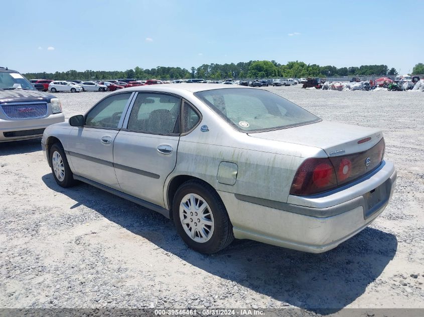 2001 Chevrolet Impala VIN: 2G1WF52E319331556 Lot: 39546461