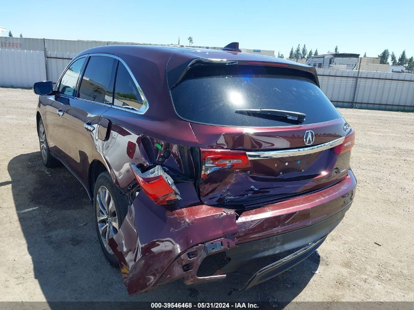 2016 Acura Mdx Technology Acurawatch Plus Packages/Technology Package VIN: 5FRYD4H43GB012983 Lot: 39546468