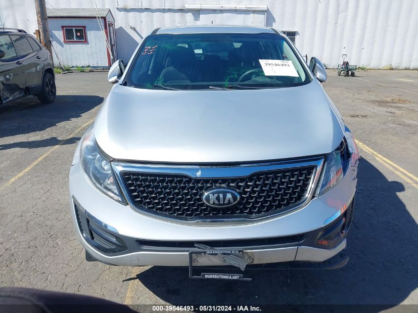 2016 Kia Sportage Lx VIN: KNDPBCACXG7875588 Lot: 39546493