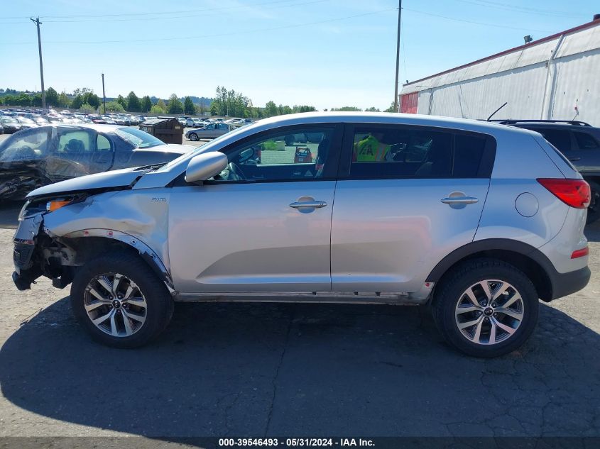 2016 Kia Sportage Lx VIN: KNDPBCACXG7875588 Lot: 39546493