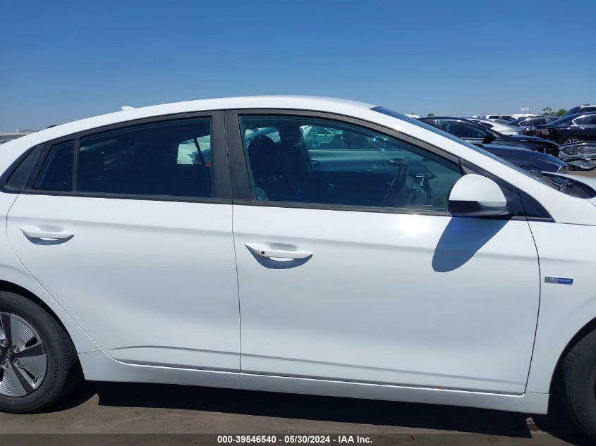 2019 Hyundai Ioniq Hybrid Blue VIN: KMHC65LC4KU174126 Lot: 39546540