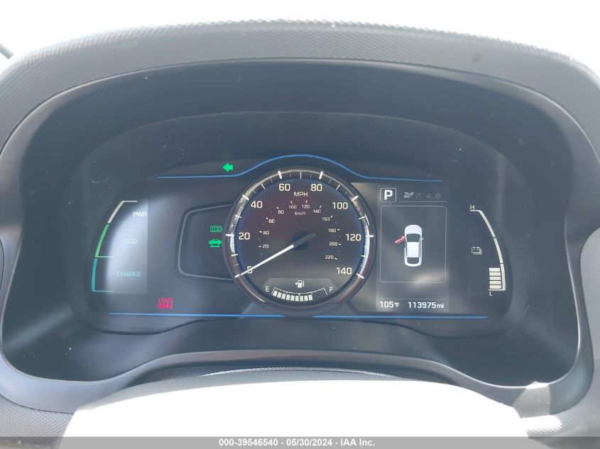 KMHC65LC4KU174126 2019 Hyundai Ioniq Hybrid Blue