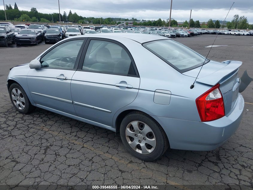 2006 Kia Spectra Ex/Lx/Sx VIN: KNAFE122965260261 Lot: 39546555