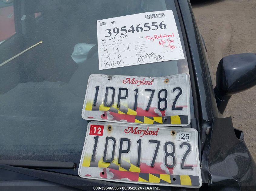 2008 Honda Fit VIN: JHMGD384485023341 Lot: 39546556