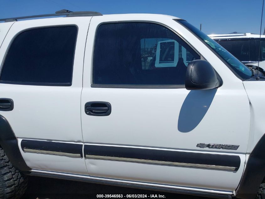 2001 Chevrolet Tahoe Ls VIN: 1GNEC13T51R127825 Lot: 39546563