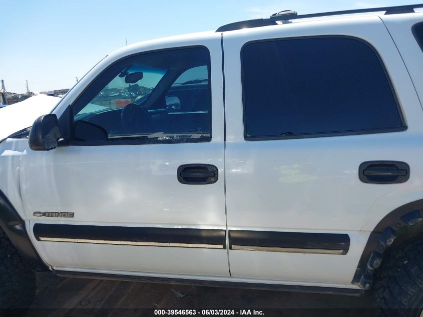 2001 Chevrolet Tahoe Ls VIN: 1GNEC13T51R127825 Lot: 39546563