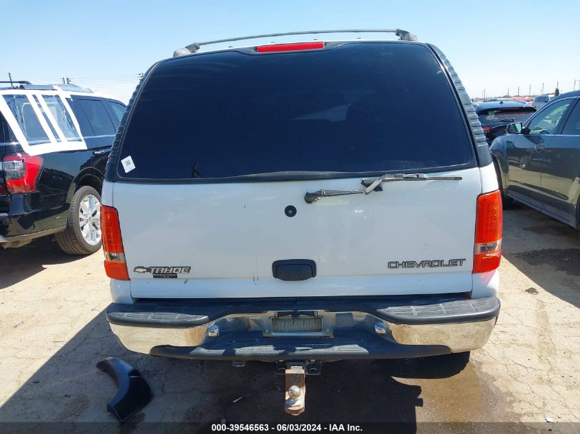 2001 Chevrolet Tahoe Ls VIN: 1GNEC13T51R127825 Lot: 39546563