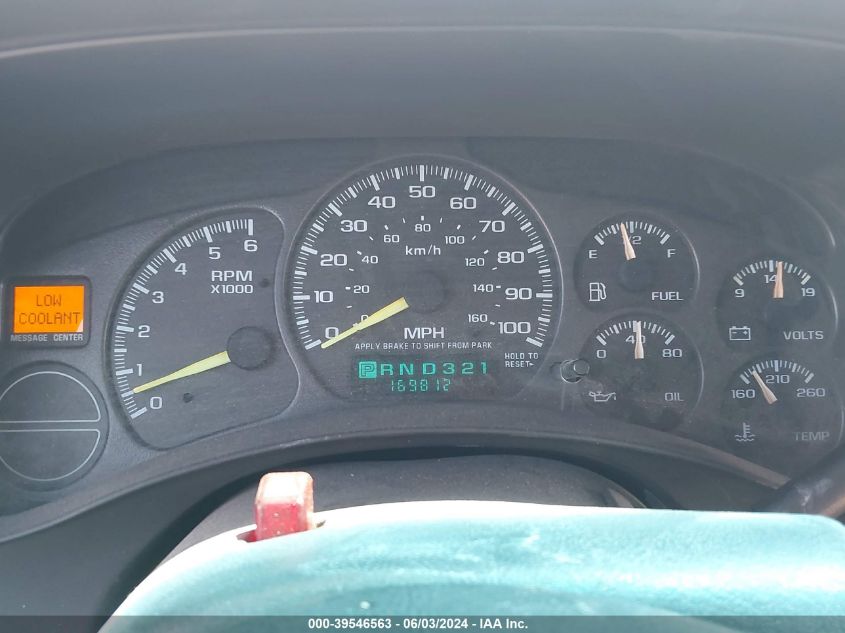 2001 Chevrolet Tahoe Ls VIN: 1GNEC13T51R127825 Lot: 39546563