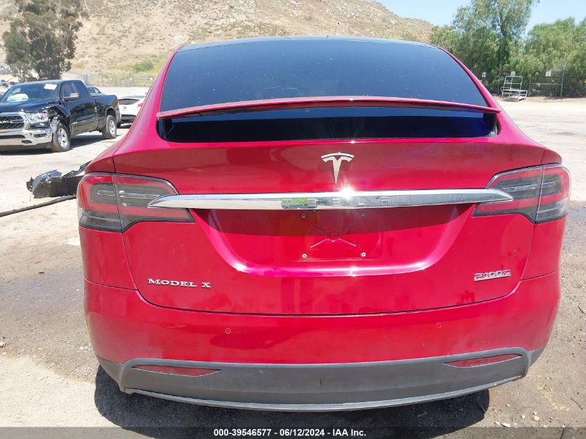 2019 Tesla Model X P100D/Performance VIN: 5YJXCBE49KF154272 Lot: 39546577