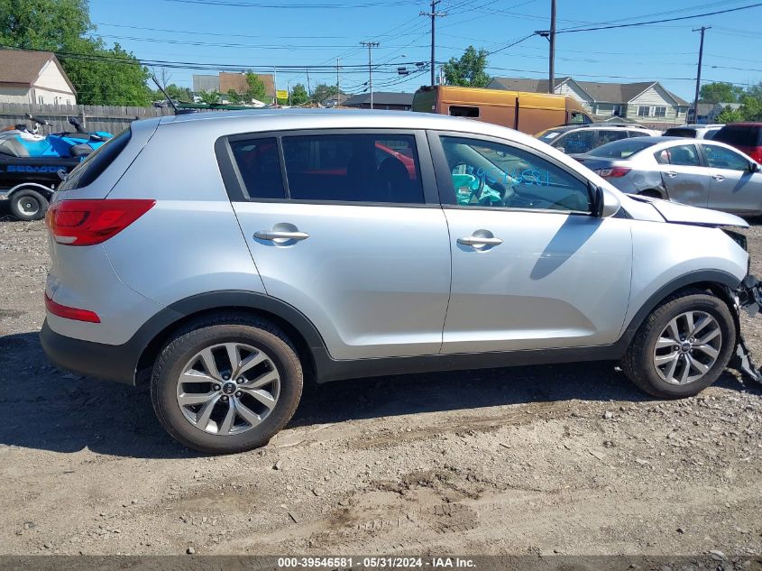 2014 Kia Sportage Lx VIN: KNDPB3ACXE7576468 Lot: 39546581