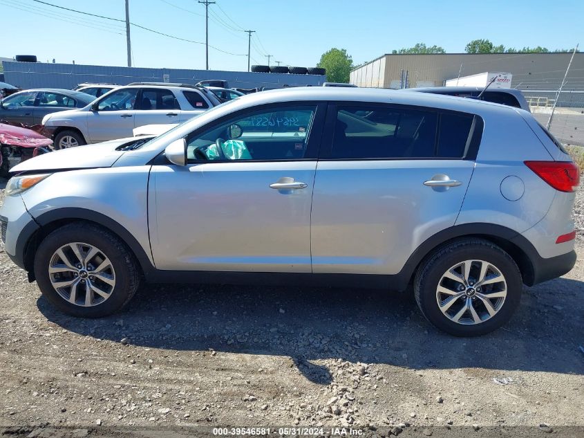 2014 Kia Sportage Lx VIN: KNDPB3ACXE7576468 Lot: 39546581