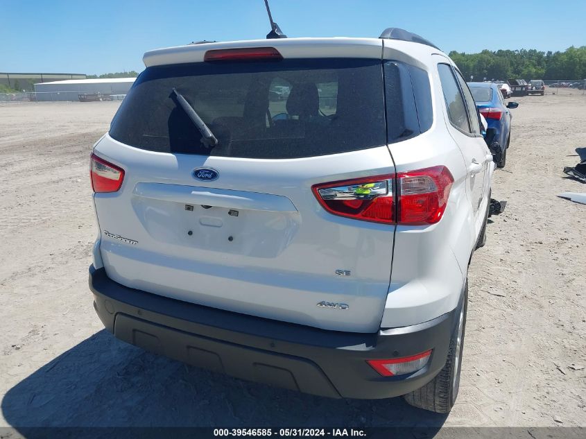2020 Ford Ecosport Se VIN: MAJ6S3GL4LC364050 Lot: 39546585