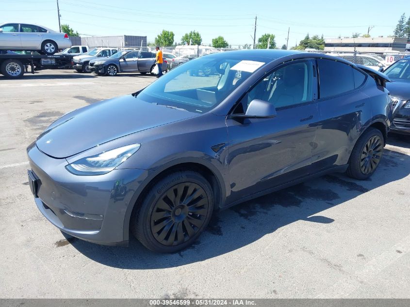 2021 Tesla Model Y Long Range Dual Motor All-Wheel Drive VIN: 5YJYGDEE2MF083531 Lot: 39546599