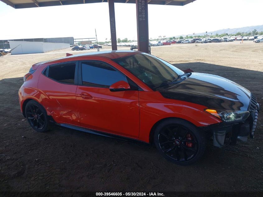 2020 Hyundai Veloster Turbo R-Spec VIN: KMHTH6AB6LU022585 Lot: 39546605