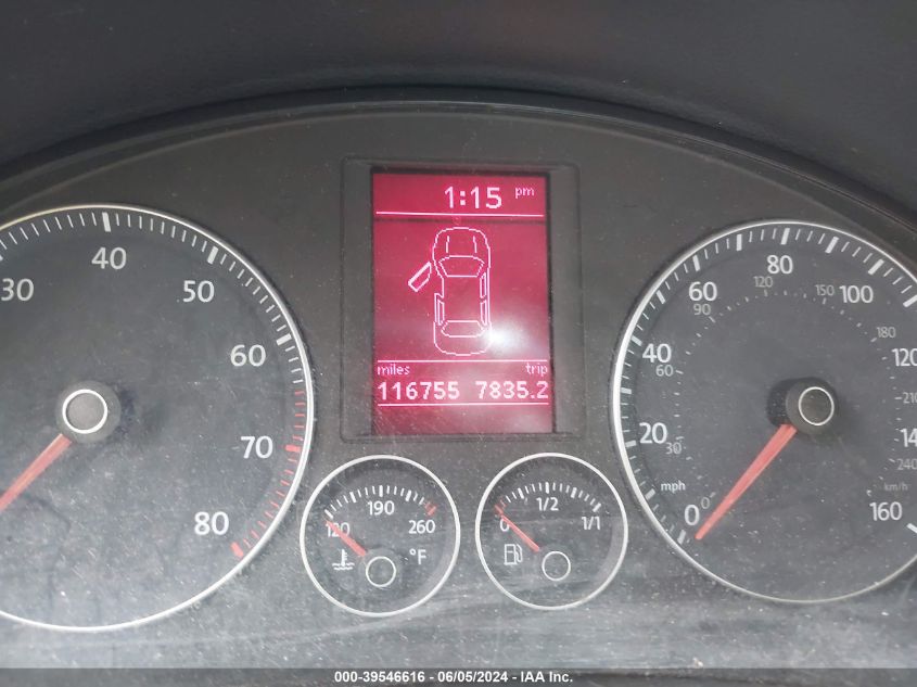 2008 Volkswagen Eos Komfort/Turbo VIN: WVWBA71F58V032717 Lot: 39546616