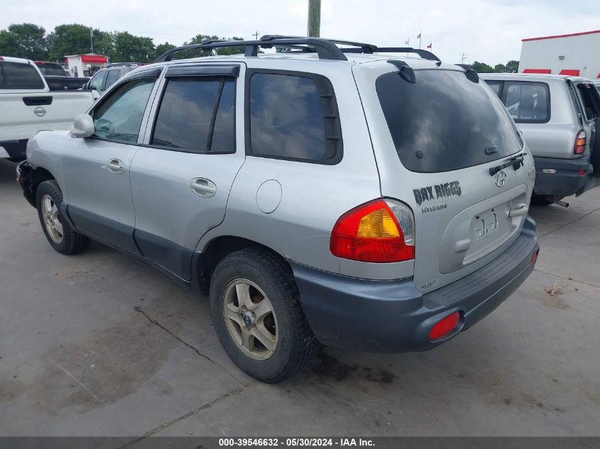 2004 Hyundai Santa Fe Gl VIN: KM8SB12B54U631022 Lot: 39546632