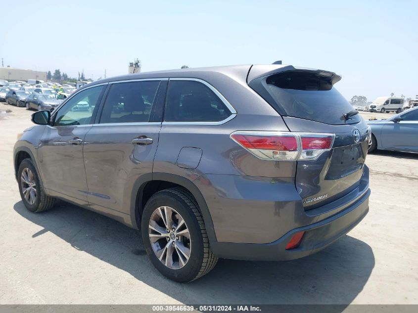 2016 Toyota Highlander Le Plus V6 VIN: 5TDZKRFH8GS138959 Lot: 39546639