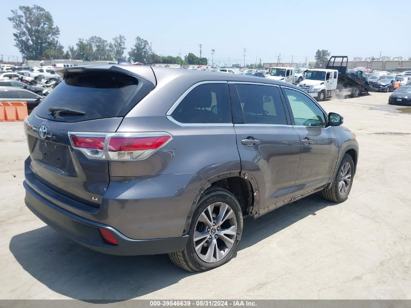 2016 TOYOTA HIGHLANDER LE PLUS V6 - 5TDZKRFH8GS138959