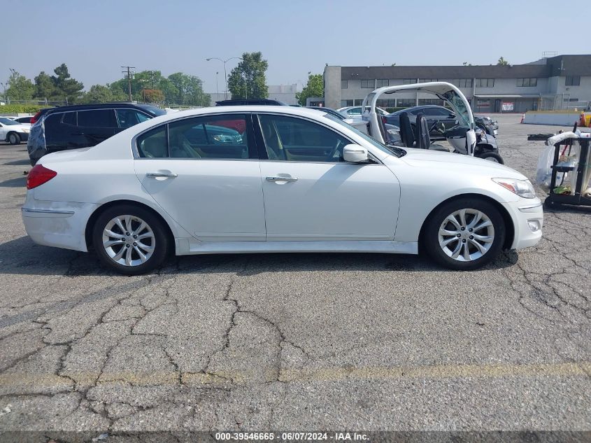 2013 Hyundai Genesis 3.8 VIN: KMHGC4DD3DU245752 Lot: 39546665