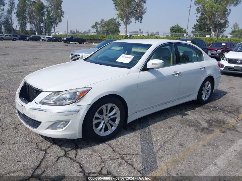 2013 Hyundai Genesis 3.8 VIN: KMHGC4DD3DU245752 Lot: 39546665