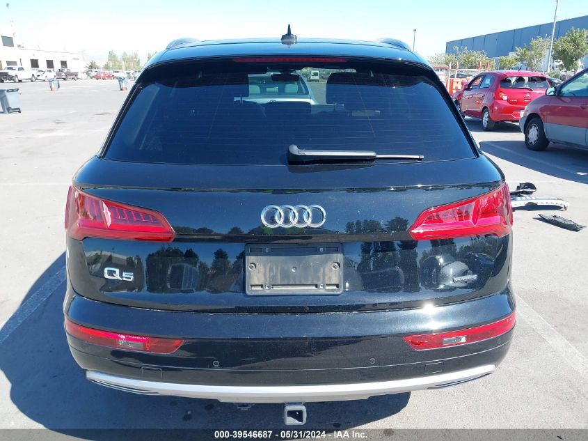 2019 Audi Q5 45 Premium VIN: WA1BNAFY1K2144199 Lot: 39546687