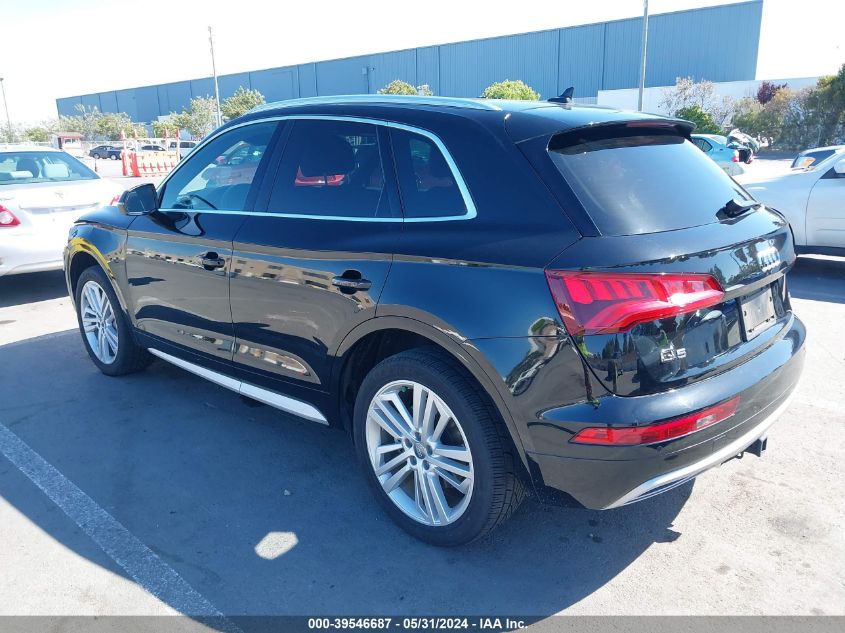 2019 Audi Q5 45 Premium VIN: WA1BNAFY1K2144199 Lot: 39546687