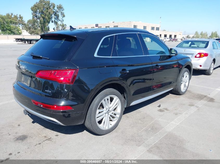 2019 Audi Q5 45 Premium VIN: WA1BNAFY1K2144199 Lot: 39546687