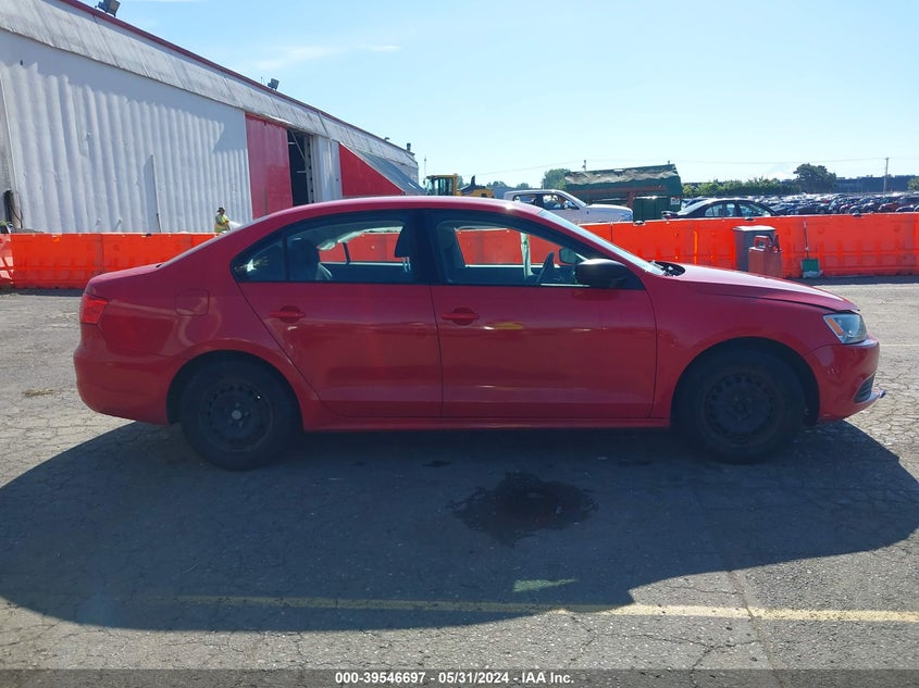 2012 Volkswagen Jetta 2.0L S VIN: 3VW1K7AJ0CM365372 Lot: 39546697