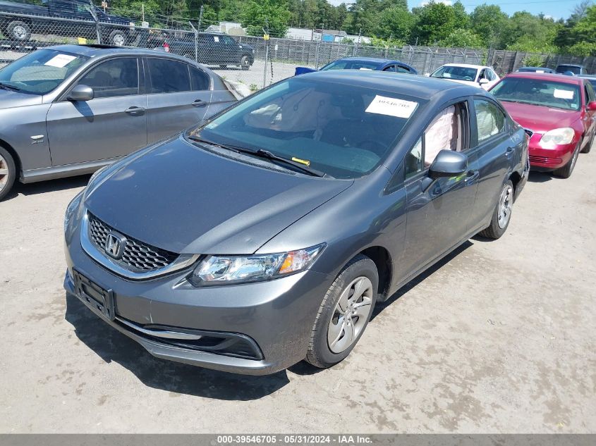 2013 Honda Civic Lx VIN: 2HGFB2F54DH549304 Lot: 39546705