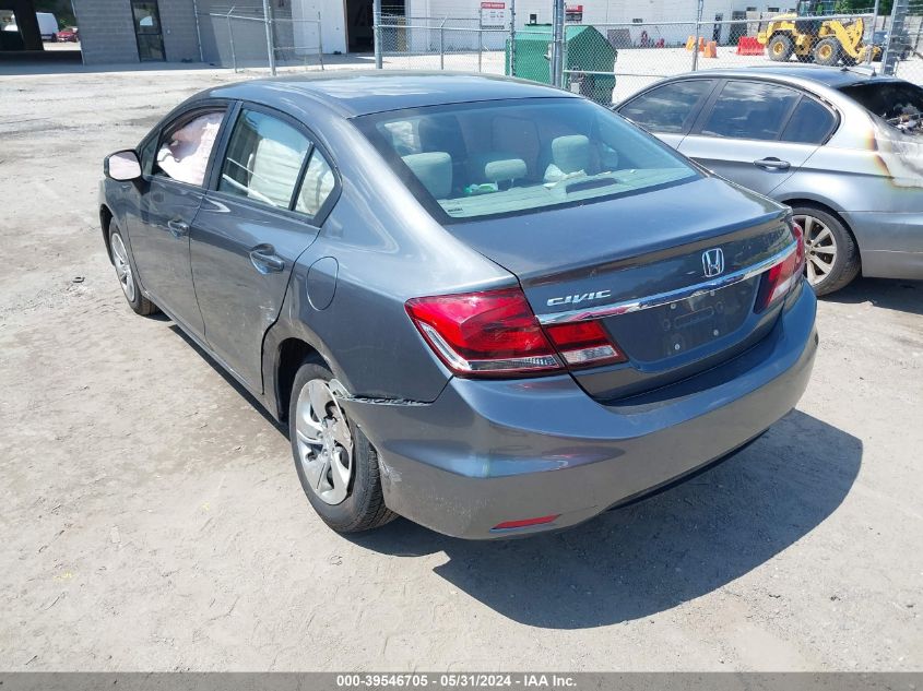 2013 Honda Civic Lx VIN: 2HGFB2F54DH549304 Lot: 39546705