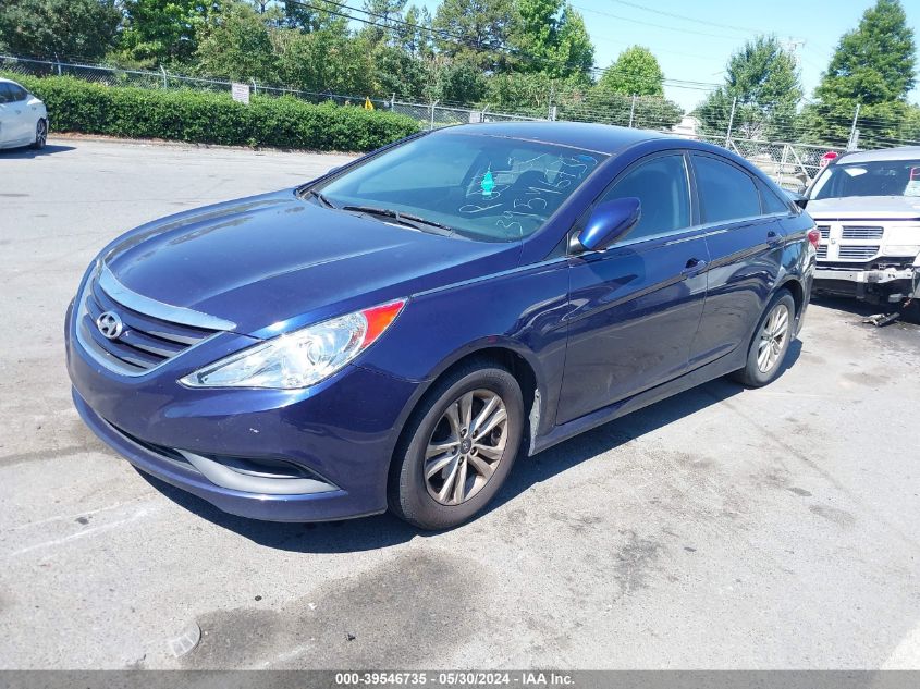 2014 Hyundai Sonata Gls VIN: 5NPEB4AC2EH875493 Lot: 39546735