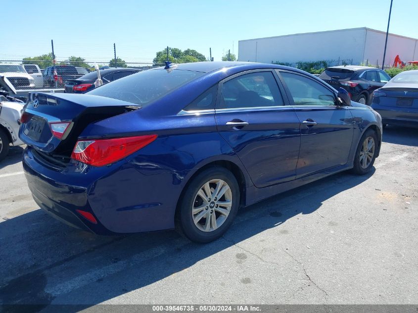 2014 Hyundai Sonata Gls VIN: 5NPEB4AC2EH875493 Lot: 39546735