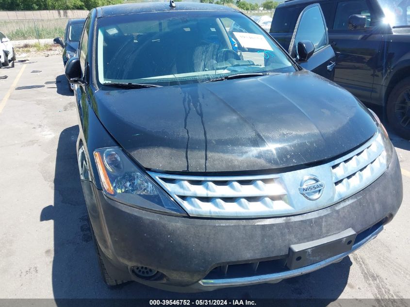 2006 Nissan Murano Sl/Se/S VIN: JN8AZ08W46W501163 Lot: 39546752