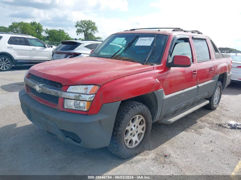 2002 Chevrolet Avalanche K1500 VIN: 3GNEK13T52G142409 Lot: 39546754