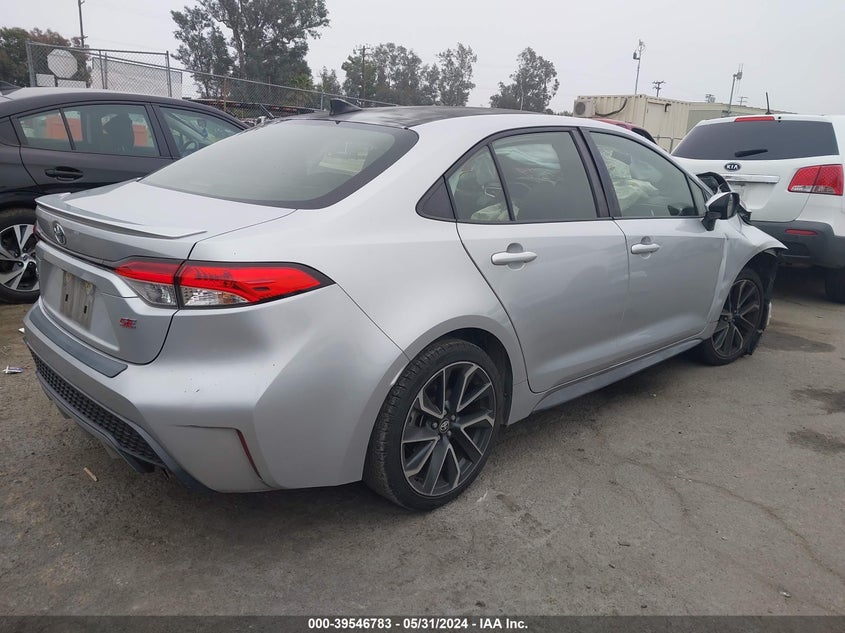 VIN JTDP4RCE6LJ050897 2020 TOYOTA COROLLA SE