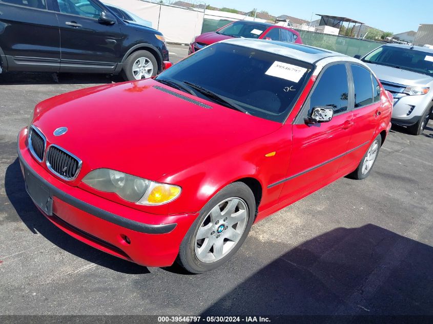 2003 BMW 325I I VIN: WBAET374X3NJ41251 Lot: 39546797
