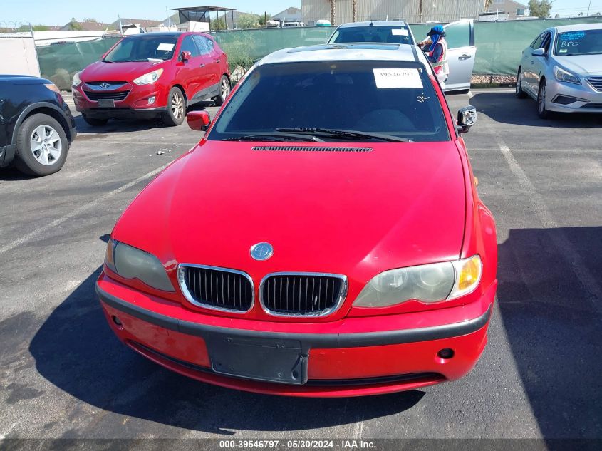 2003 BMW 325I I VIN: WBAET374X3NJ41251 Lot: 39546797