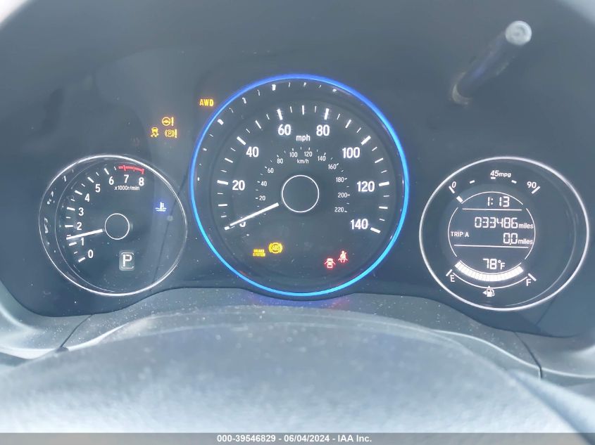 2019 Honda Hr-V Lx VIN: 3CZRU6H39KG727689 Lot: 39546829