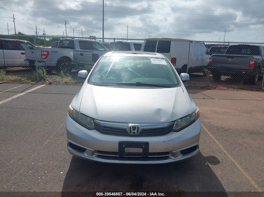 2012 Honda Civic Ex VIN: 2HGFB2F82CH585047 Lot: 39546857