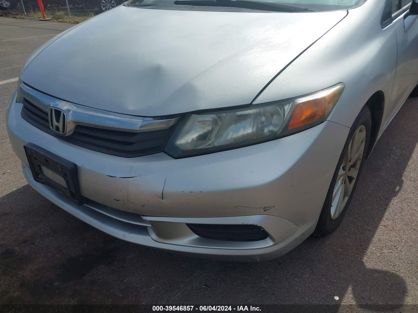 2012 Honda Civic Ex VIN: 2HGFB2F82CH585047 Lot: 39546857