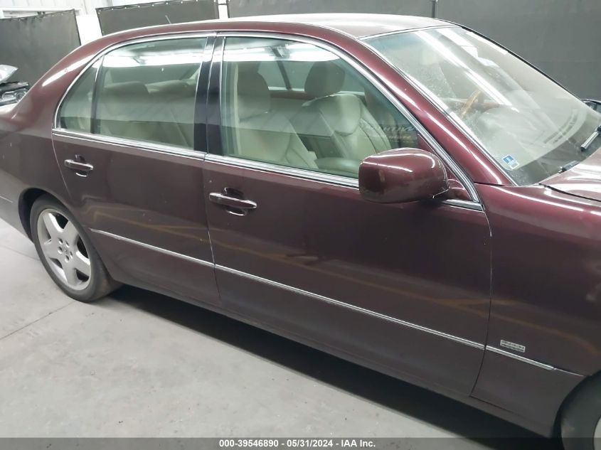 2004 Lexus Ls 430 VIN: JTHBN36F540133476 Lot: 39546890