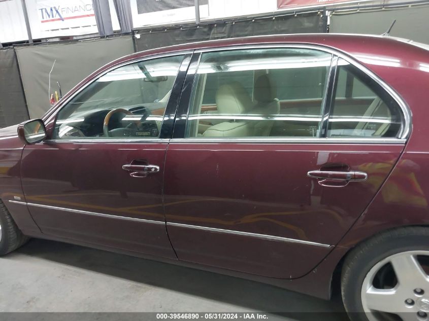 2004 Lexus Ls 430 VIN: JTHBN36F540133476 Lot: 39546890