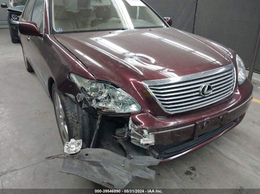 2004 Lexus Ls 430 VIN: JTHBN36F540133476 Lot: 39546890