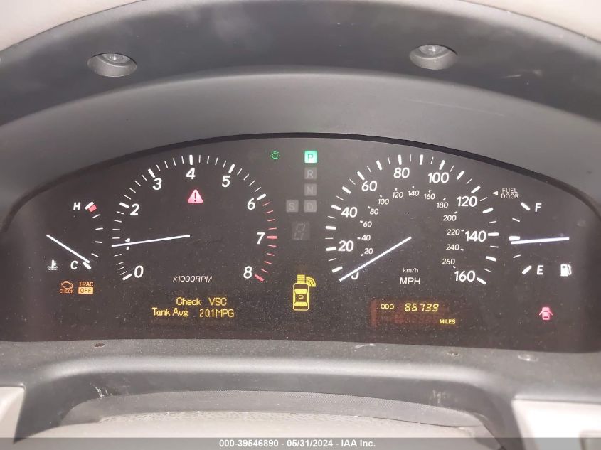 2004 Lexus Ls 430 VIN: JTHBN36F540133476 Lot: 39546890