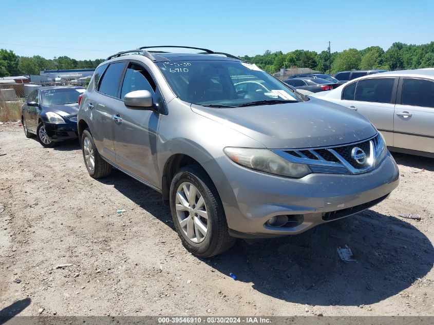 2011 Nissan Murano Sl VIN: JN8AZ1MW0BW162049 Lot: 39546910