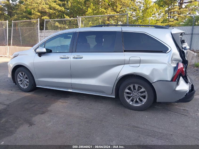 2022 Toyota Sienna Xle VIN: 5TDYSKFC7NS055866 Lot: 39546921