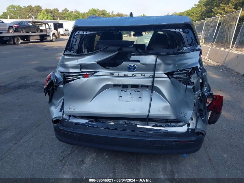 2022 Toyota Sienna Xle VIN: 5TDYSKFC7NS055866 Lot: 39546921