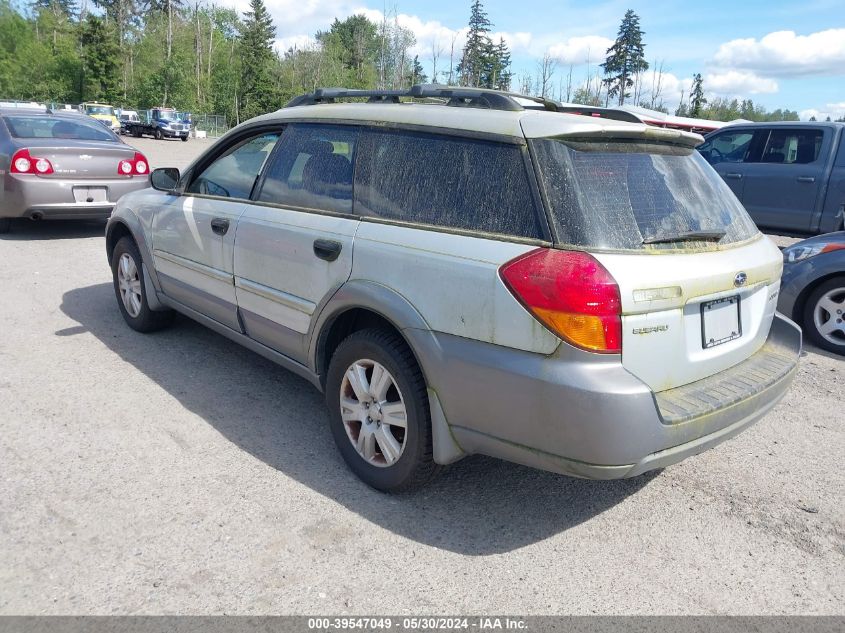 2005 Subaru Legacy Outback 2.5I VIN: 4S4BP61C657366071 Lot: 39547049