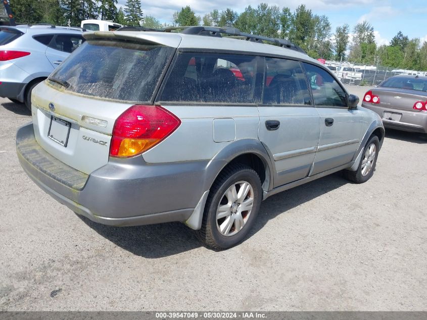 2005 Subaru Legacy Outback 2.5I VIN: 4S4BP61C657366071 Lot: 39547049